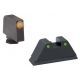 Ameriglo Tritium Front Rear Tall Suppressor Set, green green GL-452