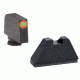 Ameriglo Tritium Front Rear Tall Suppressor Set, green orange GL-511