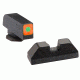 Ameriglo Tritium front serrated rear, green orange GL-644