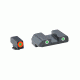 AmeriGlo Tritium Front Tritium Rear Fits Glock 17 ProGlo Front, Orange with Pro Rear