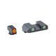 AmeriGlo Tritium Front Tritium Rear For Glock 17 ProGlo Front, Orange with Pro Rear