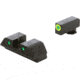 AmeriGlo Trooper Sets for Walther PDP w/Green Tritium LumiGreen Outline Front/ Green Tritium Black Outline Rear, WA-819