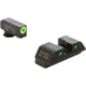 AmeriGlo Trooper Sets for Walther PDP w/Green Tritium LumiGreen Outline Front/ Green Tritium Black Outline Rear, WA-819