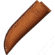 Anza LJ Bone Clip Point Fixed Blade Knife, 7.75in Overall, 3.75in Stainless Steel Clip Point Blade, LJ Bone Handle, Brown Leather Belt Sheath, JWKR2 LJ BONE