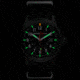 Armourlite Field Series AL144 Swiss Made Tritium Illuminated Watch with Shatterproof Armourglass, Black Case, Black Dial, White Numbers, 42mm, AL144