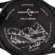 Armourlite Field Series AL144 Swiss Made Tritium Illuminated Watch with Shatterproof Armourglass, Black Case, Black Dial, White Numbers, 42mm, AL144