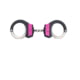 ASP Identifier Chain Ultra Plus Cuffs Steel Bow, Pink, 56064