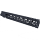 AT3 Tactical Pro Series Free Float Quad Rail AR15 Handguards, 14.5in Extended Rifle Length, Black, AT3-QR-15