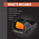 Athlon Optics Midas Flash Red Dot 1x22x16mm Reflex Red Dot Sight, 3 MOA, Black, 403071
