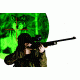 ATN Aries MK390 Paladin Night Vision Rifle Scope, Black w/ Red on Green Reticle