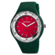 Axcent Exotic Watch, Forest Green Strap, Red Face, Multicolor Hands X15604-13