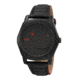 Axcent Turbine Watch, Black Strap, Black Face, Fuschia Hands X25001-537