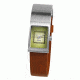 Axcent Freja Slim Watch, Brown Strap, Green Face, Silver Hands X47002-456
