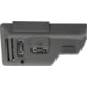 B5 Systems Short Collapsible Precision Stock, Wolf Grey, CPS-1405
