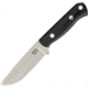 Bark River Bravo Necker II Black Canvas Fixed Blade Knife, 3.5in, Black, Canvas Micarta Handle BA07002MBC