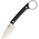 Bark River Ringtail Black Canvas Fixed Blade Knife, 2.5in, CPM 154 Steel, Standard Edge, Satin, Black, Canvas Micarta Handle BA06142MBC