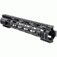 Barska 12 in AR Quad Rail w/ Key Mold System, KeyMod Mounting Slots, Free Floating Design, Black AW12688