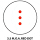 Barska 1x30 Red Dot Crossbow Scope, 3.5 MOA, Matte Black AC11088