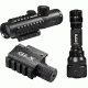 Barska 4x30 IR Electro Sight with Green Laser &amp; LED Flashlight Combo Pack, GLX Green Laser, 210 Lumen, Light DA12190