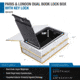 Barska London &amp; London Series Dual Book Lock Boxes with Key Lock, Multi, Medium, CB13056