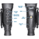 Barska NV-1 6x25mm Night Vision Infrared Digital Monocular, Matte Black, BQ14070