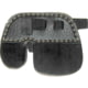 Bateman Bubba 3 Finger Split Cordovan Tab Rubber, Black, Medium, TABCRM
