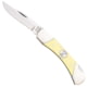 Bear and Son Knives Medium Lockback Folding Knife, 2.75in, 1095 Carbon Steel, Yellow Delrin Handle, C305