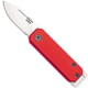 Bear and Son Knives Slip Joint Folding Knife, 1.5in, High Carbon Stainless Steel, Drop Point, Aluminum Handle, Red, 109RD