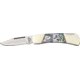 Bear &amp; Son Executive Lockback Fold Knife, SS clip Blade, abalone Handle BCAB26