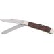 Bear &amp; Son Mini Trapper Fold Knife, SS clip and spey Blades, RoseWood Handle BC207R