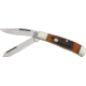 Bear &amp; Son Sm Trapper Fold Knife, High polished 1095 Carbon Steel clip and spey blad, Red Stag Bone handl BCCRSB5412