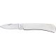Bear &amp; Son SS Lockback Fold Knife, SS Drop Point Blade, Brushed SS Handle, 3in Closed BC125