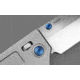 Benchmade 748 Narrows Folding Knife, 3.43in, M390 58-61HRC, Plain Drop Point, Raw Titanium, 748