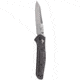 Benchmade 940 Blue Class Folding Knife, Plain Edge/ Satin Finish CPM-S90V Blade/ Carbon Fiber Handle Scales 940-1