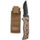 Benchmade Adamas Manual Folding Knife, Combo Edge Black Blade, Sand Handle, Sand Pouch 275SBKSN