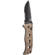 Benchmade Adamas Manual Folding Knife, Combo Edge Black Blade, Sand Handle, Sand Pouch 275SBKSN