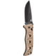 Benchmade Adamas Manual Folding Knife, Plain Edge, BK Blade, Sand Handle, Sand Pouch 275BKSN
