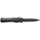Benchmade Autocrat Automatic Folding Knife, 3.71in, Double Edge Blade, Black Handle, 3400BK
