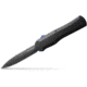 Benchmade Autocrat Automatic Folding Knife, 3.71in, Double Edge Blade, Black Handle, 3400BK