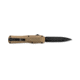 Benchmade Autocrat Automatic Folding Knife, 3.71in, Double Edge Blade, Coyote Brown Handle, 3400BK-2