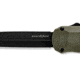 Benchmade Autocrat Automatic Folding Knife, 3.71in, Double Edge Blade, Olive Drab Handle, 3400BK-1