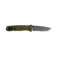 Benchmade Bailout Folding Knife, 3.38in, CPM-M4 Serrated Tanto Blade, Woodland Green Handle, 537SGY-1
