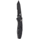 Benchmade Barrage Osborne Knife, Combo Edge BK Coated Tanto Blade &amp; Black Handle 583SBK