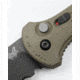 Benchmade Claymore Automatic Folding Knife, 3.6in, CPM-D2 Tool Steel, Drop Point Blade, Textured Grivory With SS Liners Ranger Green Handle, 9070SBK-1