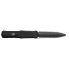 Benchmade Claymore OTF Dagger Automatic Folding Knife, 3.89in, CPM-D2 Steel, Dagger Blade, Grivory Black,  3370GY