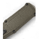 Benchmade Claymore OTF Dagger Automatic Folding Knife, 3.89in, CPM-D2 Steel, Dagger Blade, Serrated, Grivory Ranger Green, 3370SGY-1