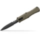 Benchmade Claymore OTF Dagger Automatic Folding Knife, 3.89in, CPM-D2 Steel, Dagger Blade, Serrated, Grivory Ranger Green, 3370SGY-1
