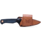 Benchmade Dacian Fixed Blade Knife, 3.54in, Magnacut Stainless Steel, Spear-Point, Micarta, Blue Denim, Brown Sheath, 203-04