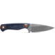 Benchmade Dacian Fixed Blade Knife, 3.54in, Magnacut Stainless Steel, Spear-Point, Micarta, Blue Denim, Brown Sheath, 203-04