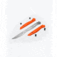 Benchmade Flyway Fixed Blade Knife, 2.7in, CPM-154 Stainless Steel, Straight Back Blade, G10, Orange Handle, 15700